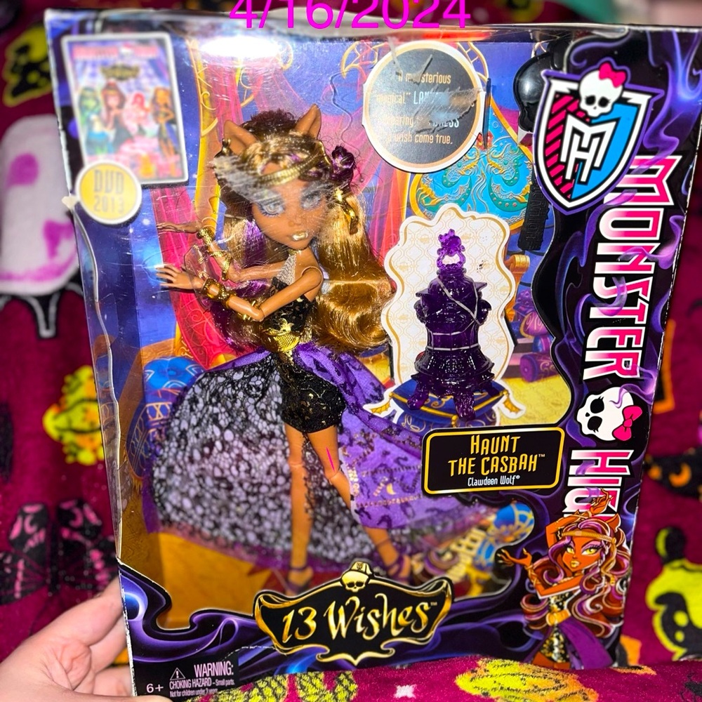 Monster High G1 13 Wishes Clawdeen Wolf NIB